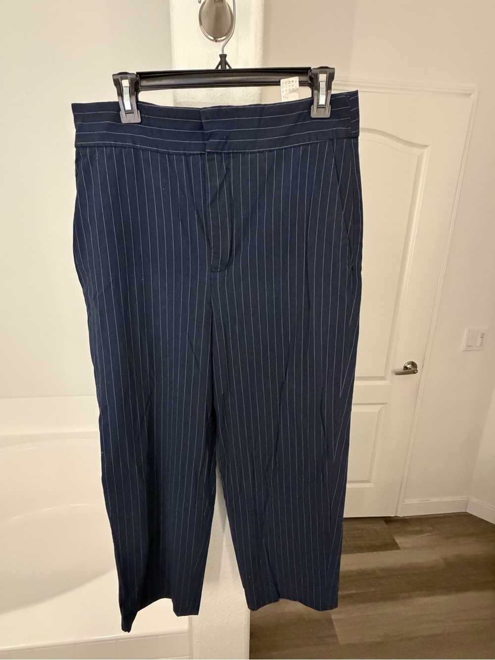 Women’s Navy Pinstripe Dress Pants